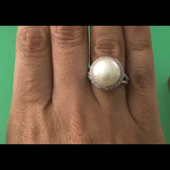 NWT - Cultured Pearl Silver Ring by Honora - Picture 6 of 11